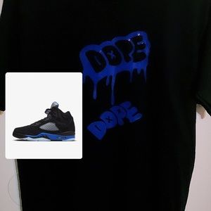 T shirt black and blue